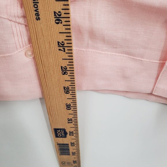 Cubavera 100% Linen Short Sleeve Button-Down Guayabera Shirt Men Size XL NWT - Picture 11 of 14